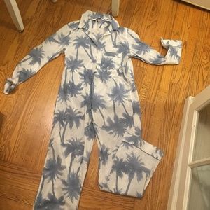 Victoria's Secret Palm Tree Pajama Set